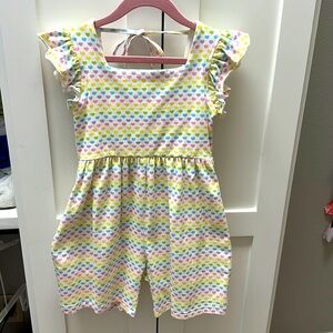 Serendipity size 6 heart romper- GUC